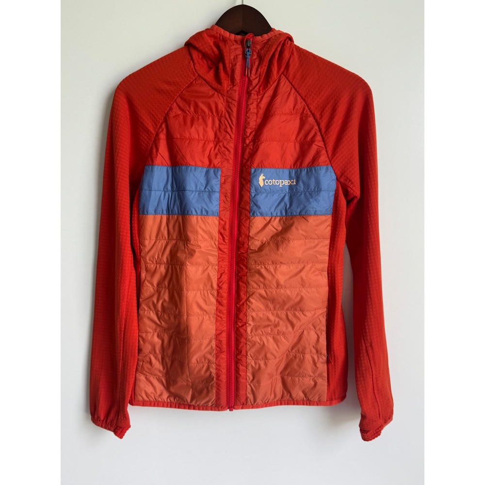 Cotopaxi Capa Hybrid Insulated Hooded Jacket Red Orange Gorpcore Small outdoor